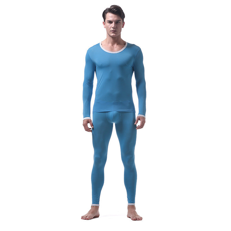 Men's Ice Silk Thermal Underwear Suit