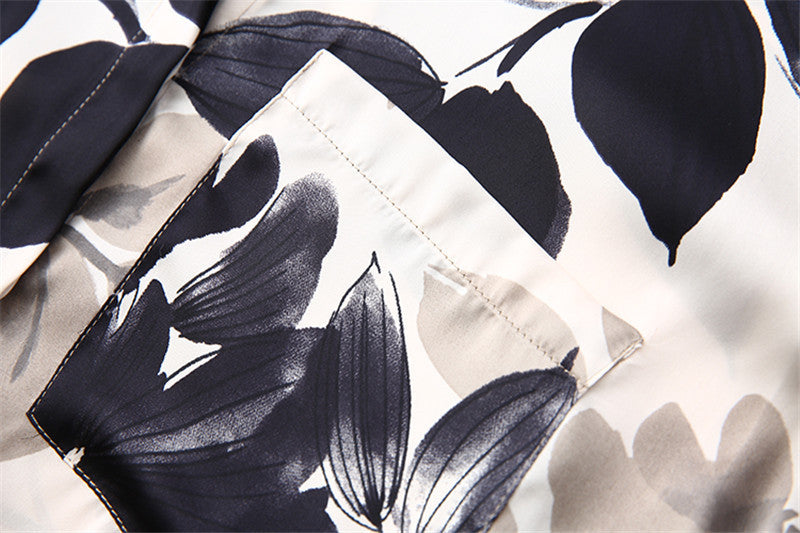 Loose Silk Satin Textured Shirt For Women