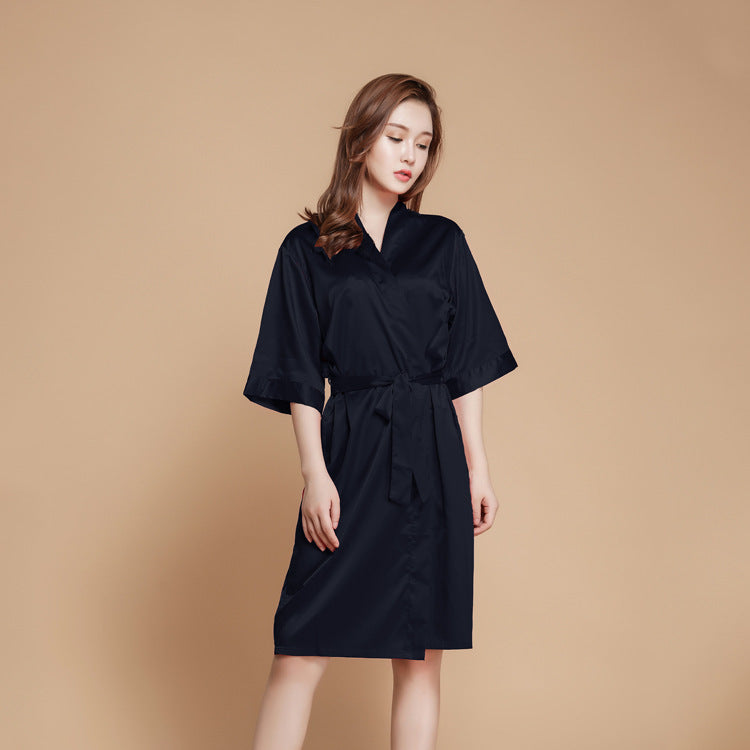 Solid silk pajamas