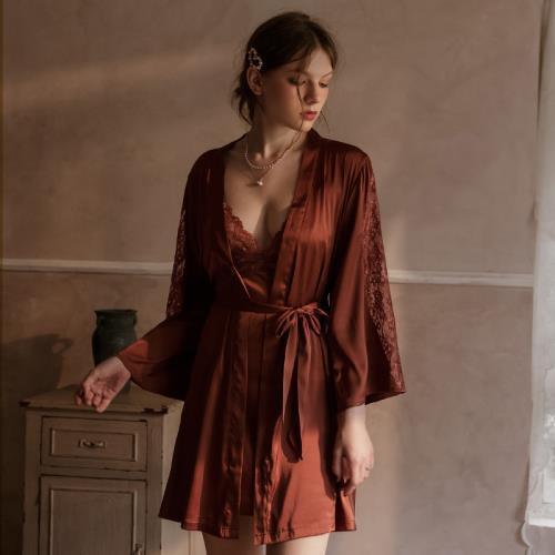 Ice silk halter suspender nightdress