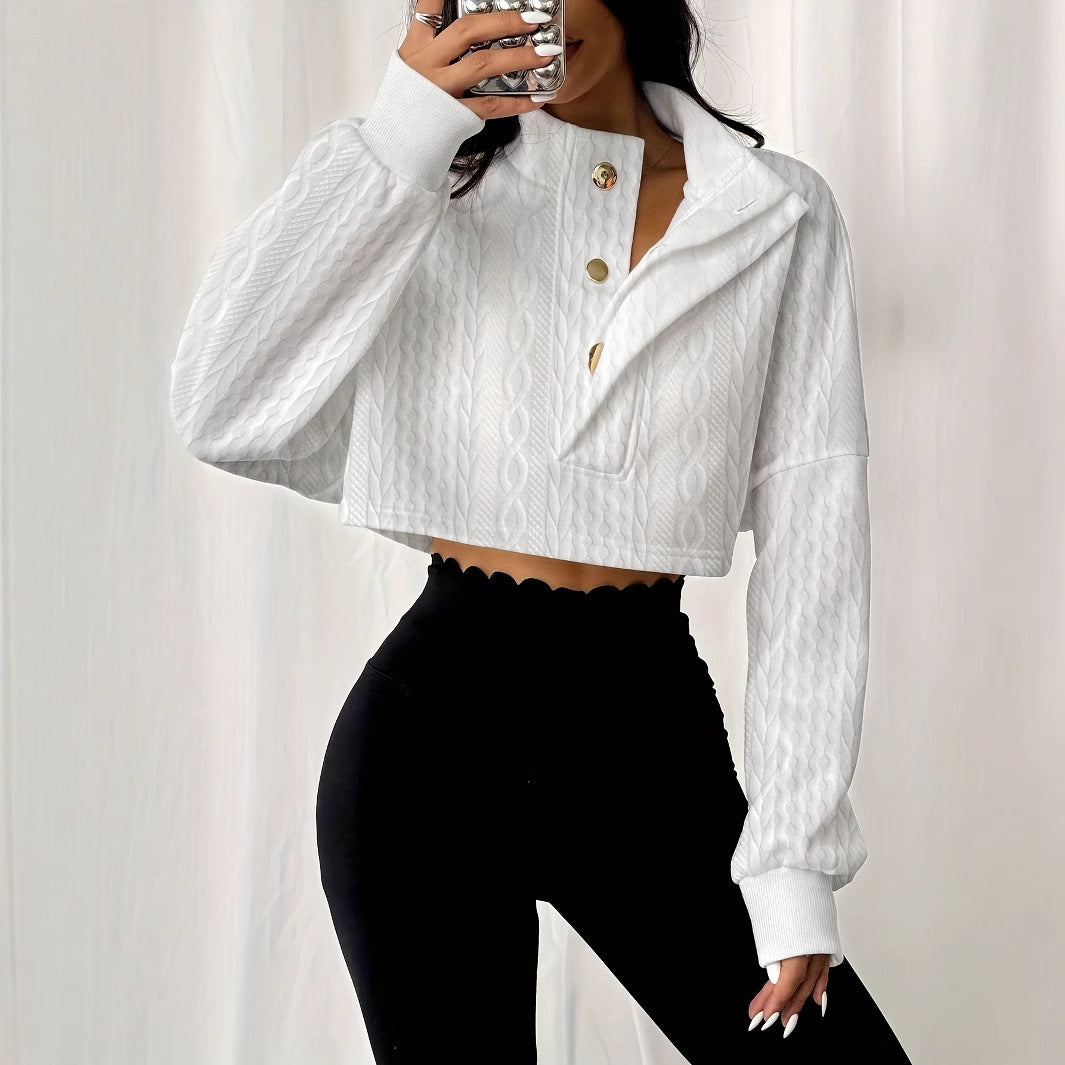 Elevare Textured Short Hoodie