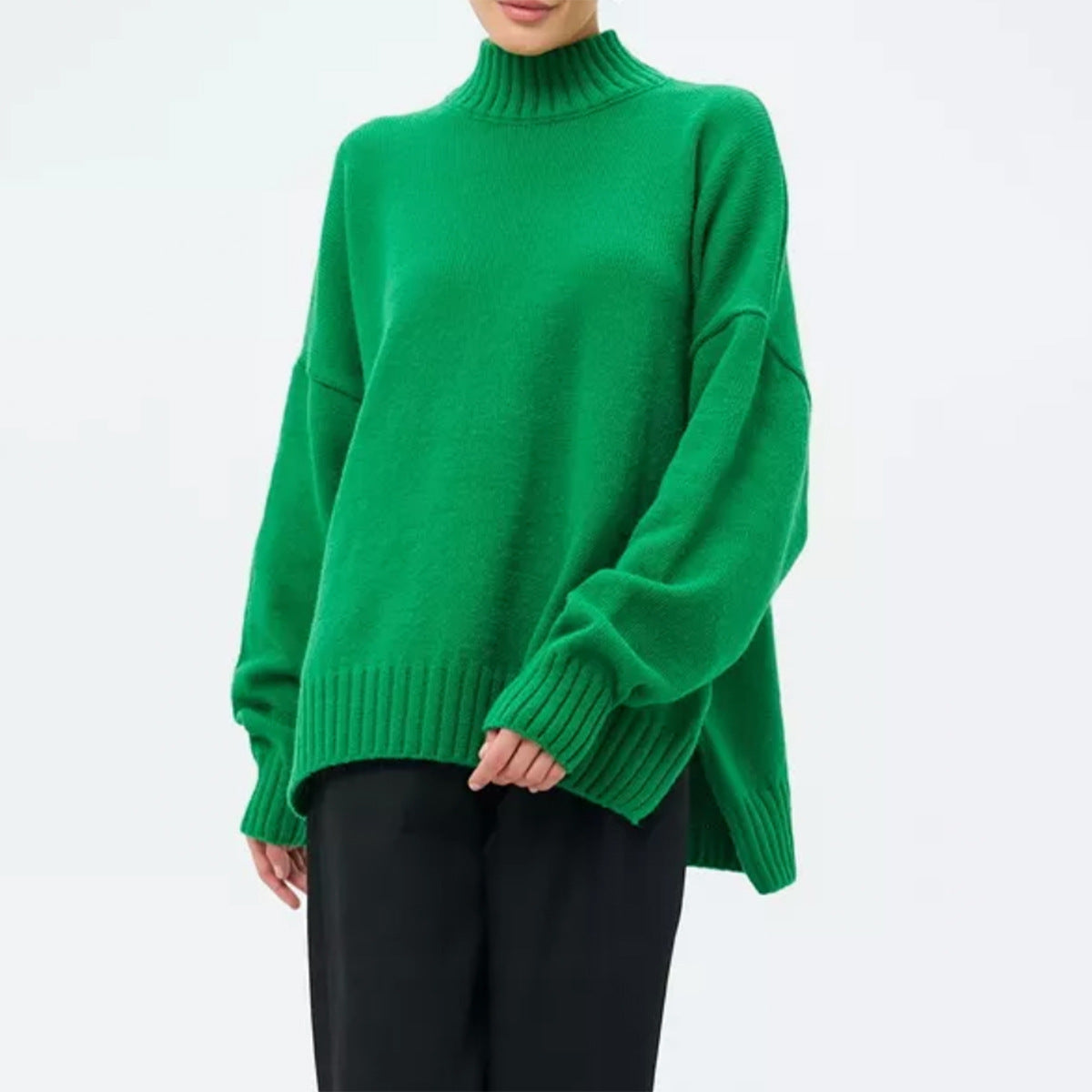 ThreadNest Half Turtleneck Sweater