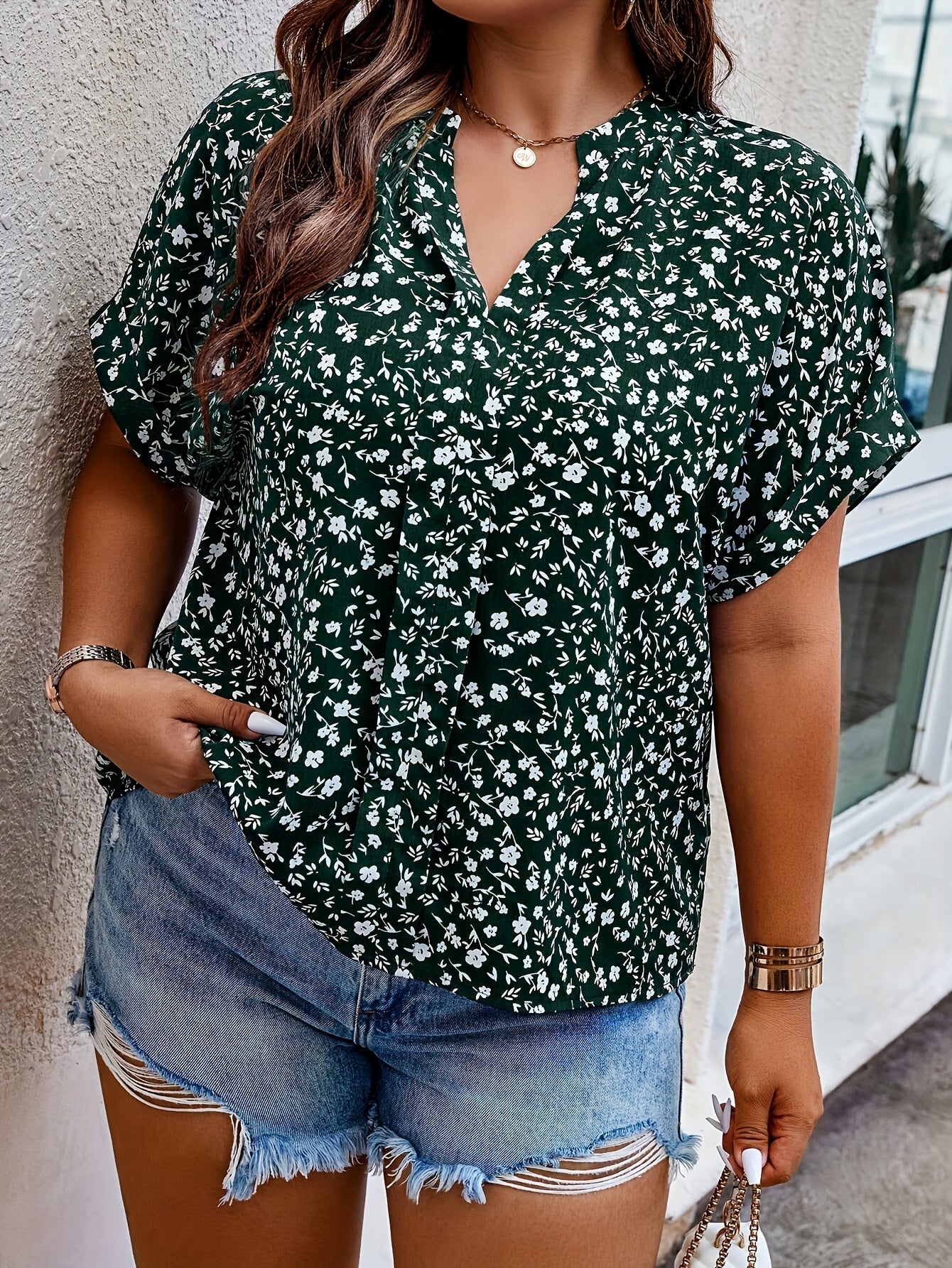 The BreezeCharm Batwing Blouse
