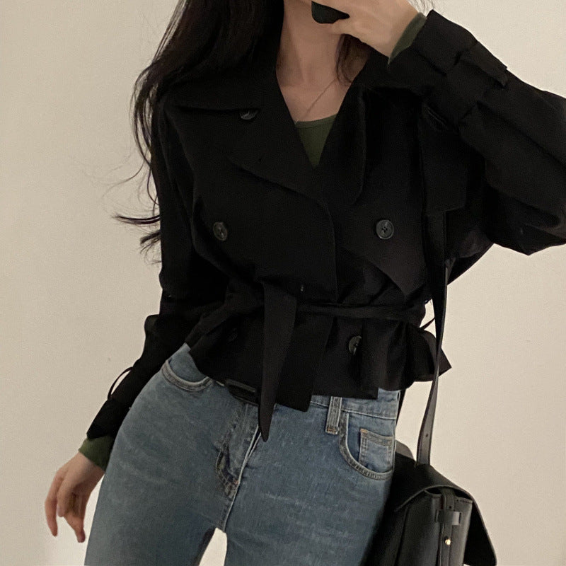 Vintage Grace Tie-Waist Blazer