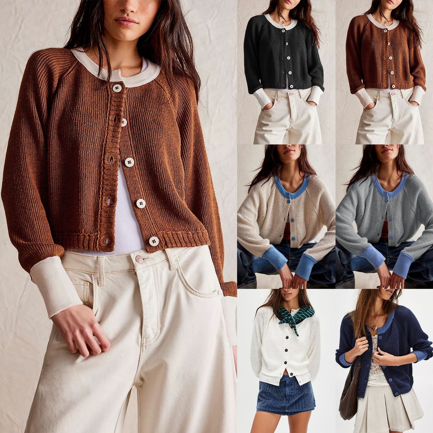 ChromaNest Button Knit Coat