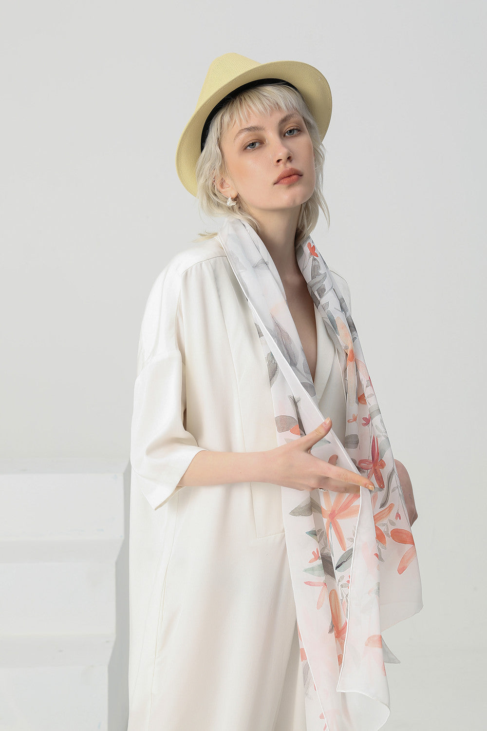 Fashion silk chiffon long scarf