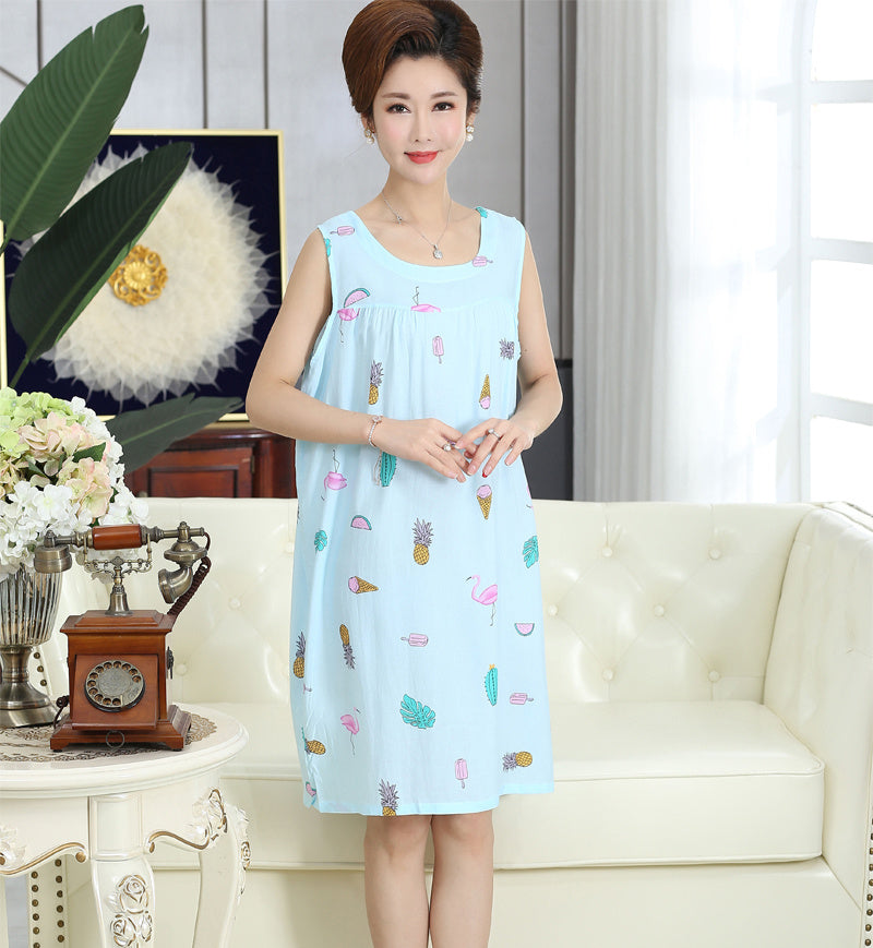 Cotton silk dress