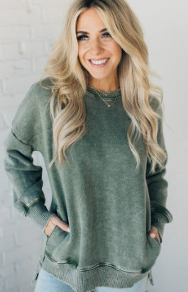 RusticEase Washed Cotton Sweater