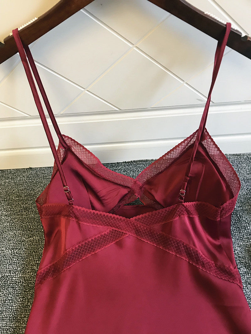 New sexy silk pajamas