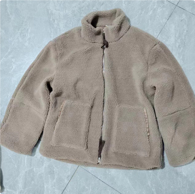 CozyLuxe Zip-Up Fleece Coat