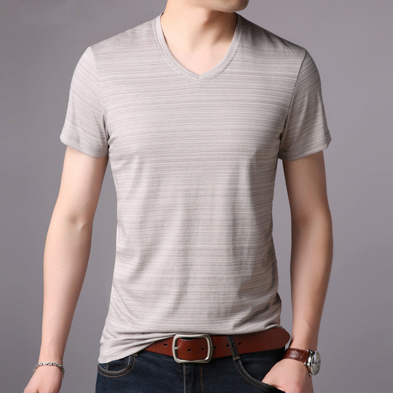 Men's loose ice silk T-shirt