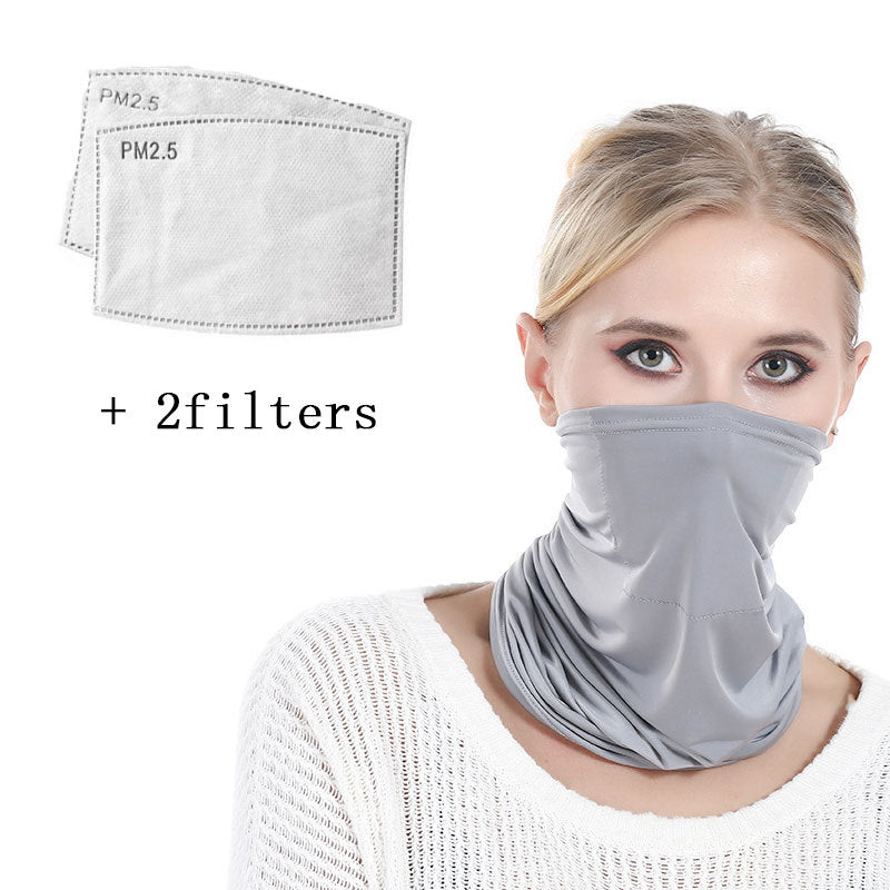 Cycling ice silk magic turban mask