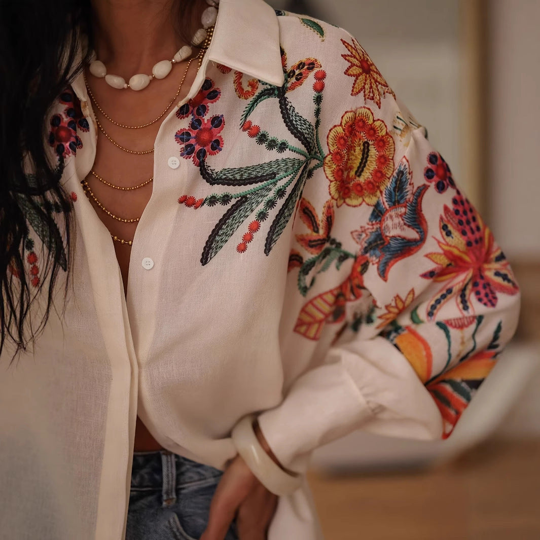 Velmira DriftPrint Blouse