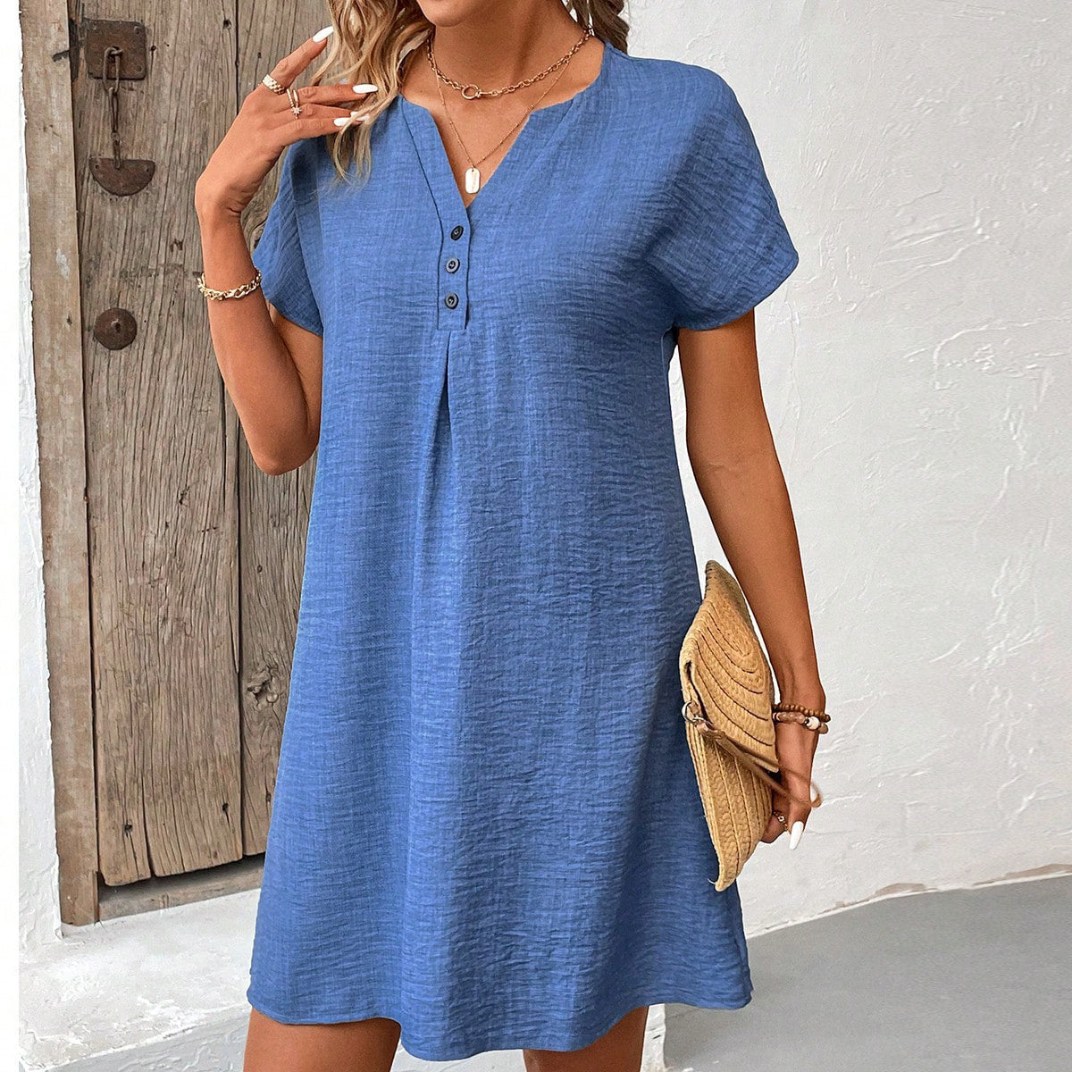 The Mira Button-Down Dress