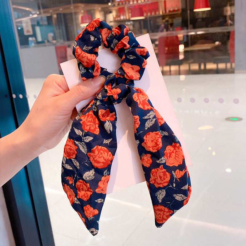 Silk Scarf Headband Women's Summer Turban Spring Tie Hair Accessories