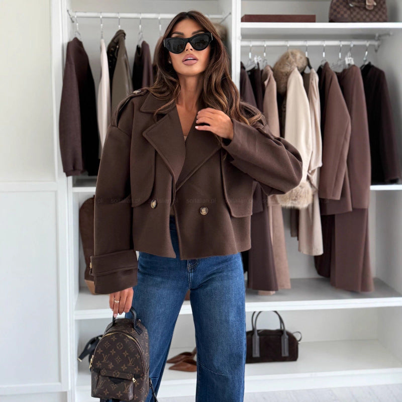 Veloura Woolen Short Coat