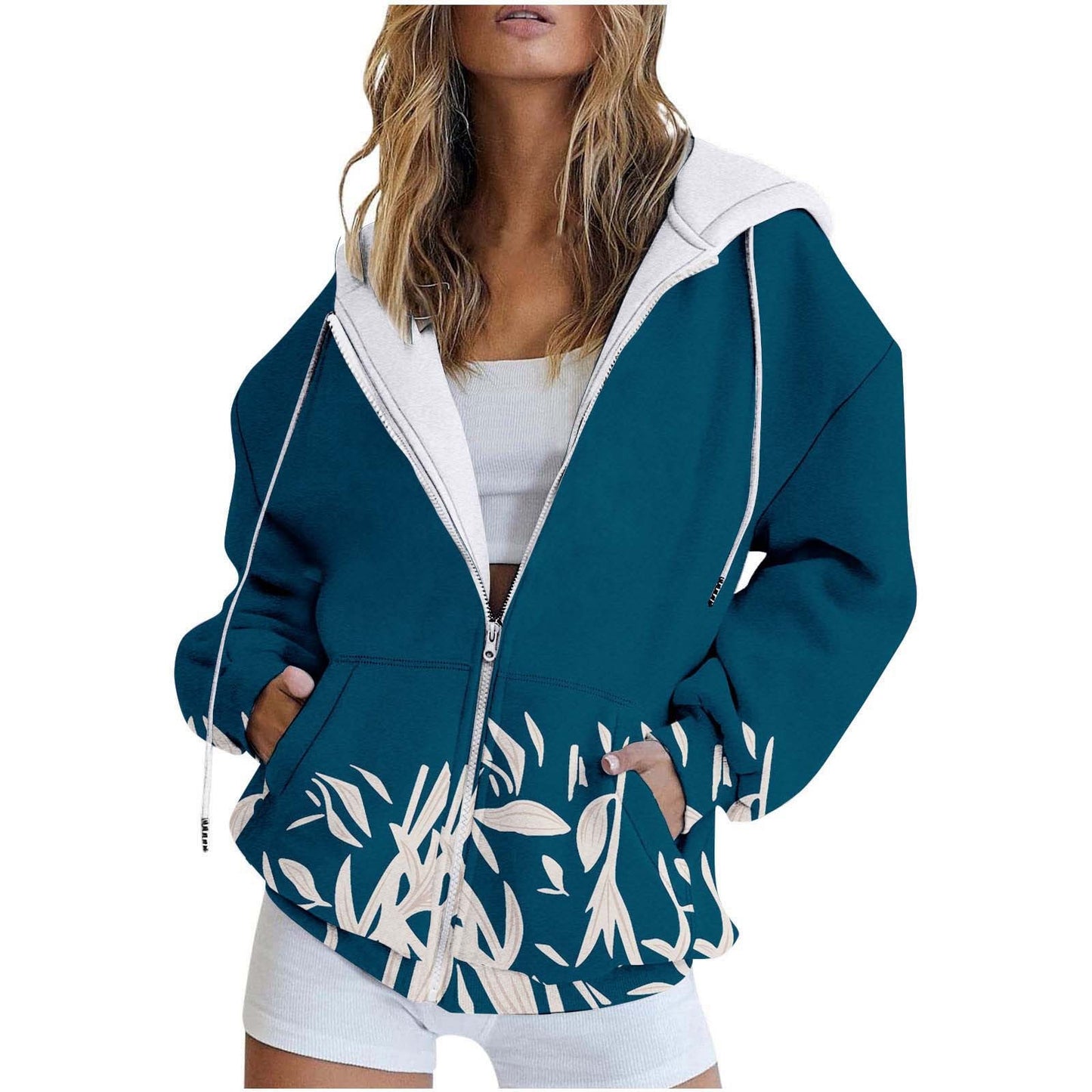 CityPrint Zip Sweater