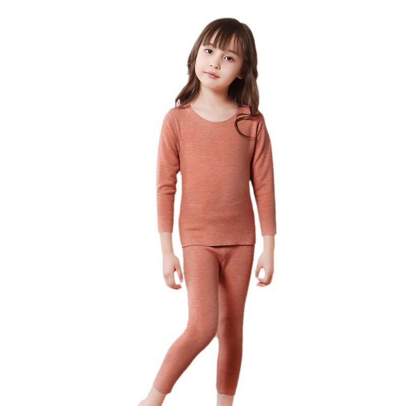 Children's Thermal Wool Silk Underwear Set