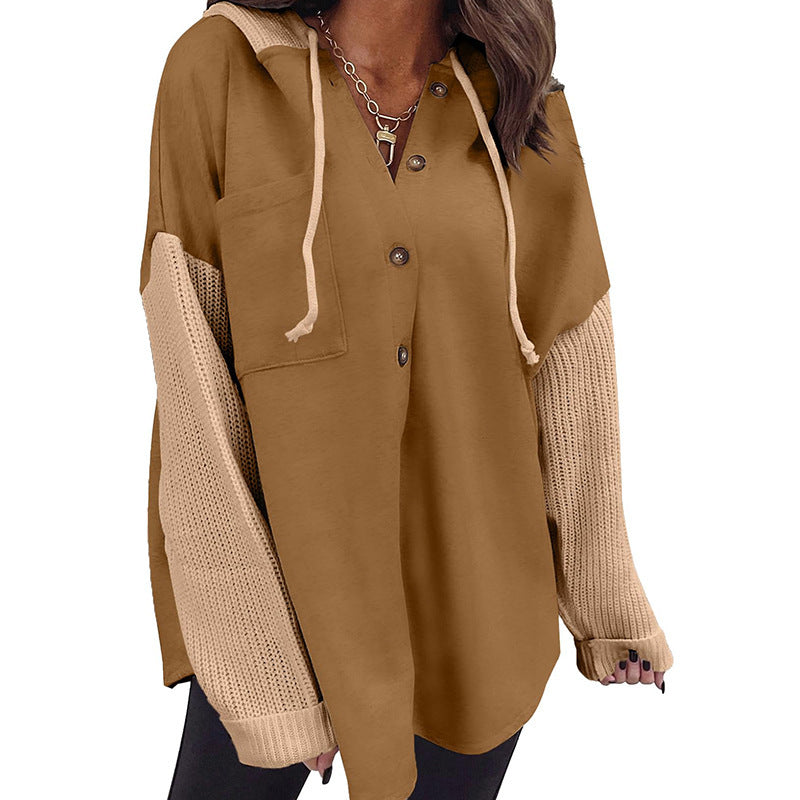 PatchMuse Knit Hoodie Jacket