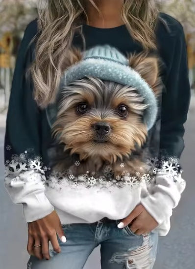 SpringWhimsy 3D Animal Print Sweater
