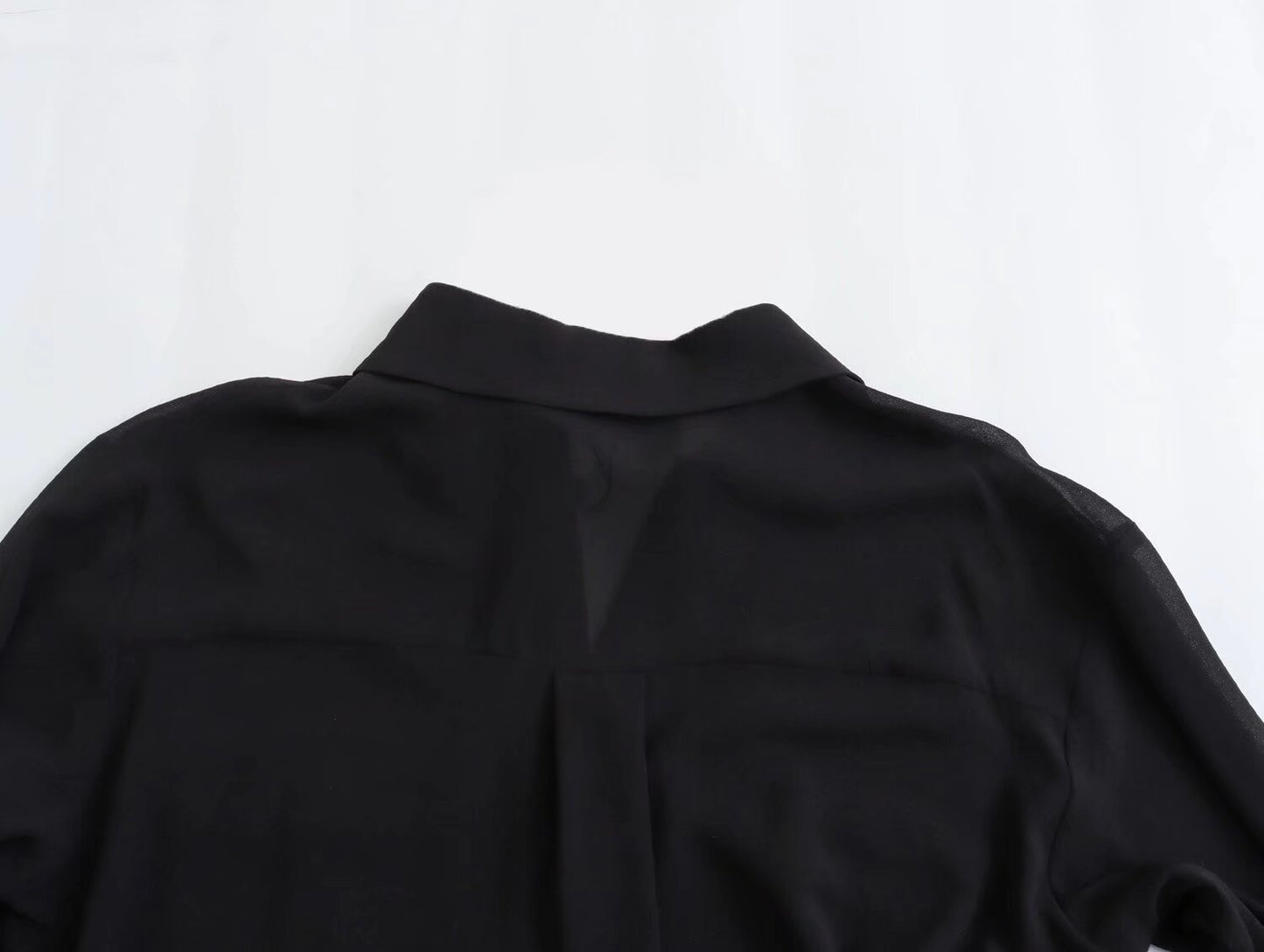 Women's Fashionable All-match Silk Satin Crepe Shirt
