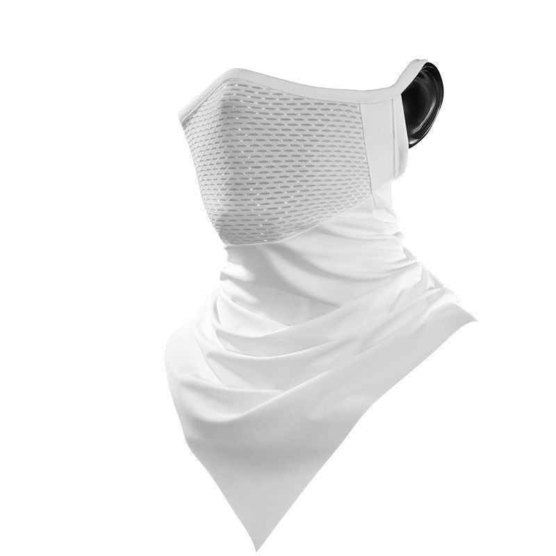 Summer Ice Silk Sunscreen Riding Mask Men Outdoor