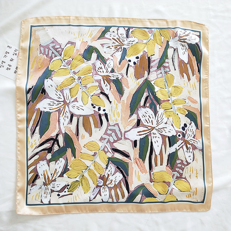 Vintage small silk scarf
