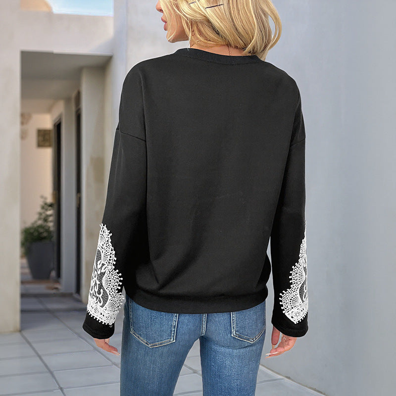 LaceWhisper Pullover