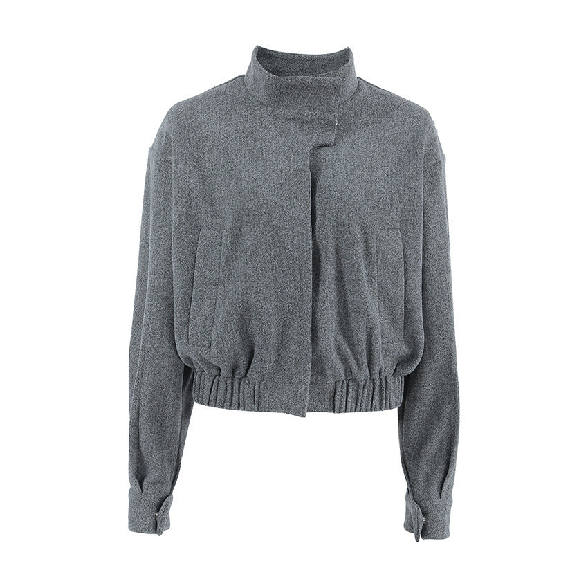 Griselle Wool Stand Collar Coat