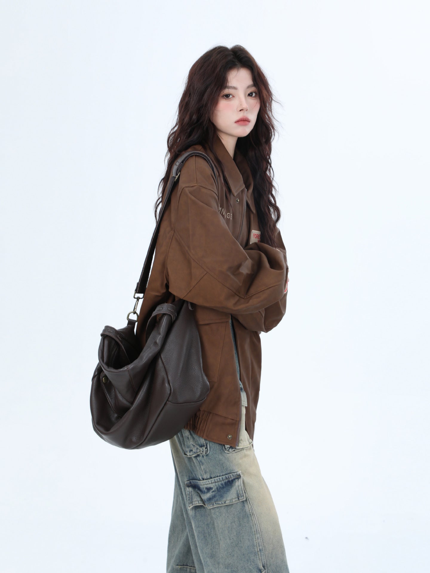 Maillard American Pilot Quilted Leather Coat Women