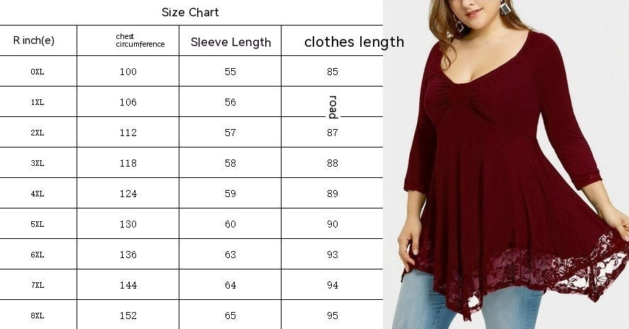 Loose Milk Silk Women's Lace Stitching Dress