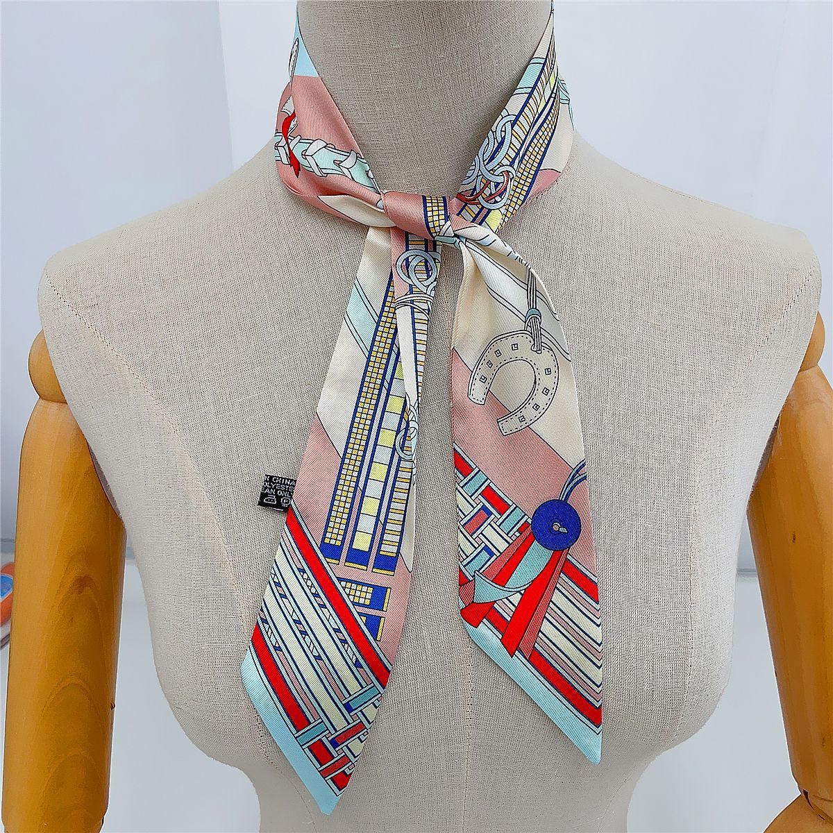 Women's Elegant Professional Duplex Printing Silk Scarf