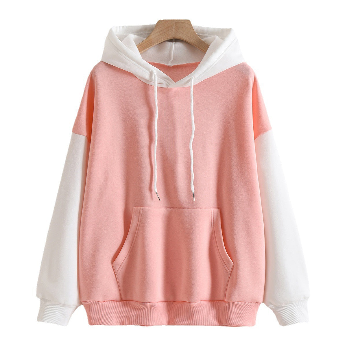 SpringEase Patchwork Hoodie Coat