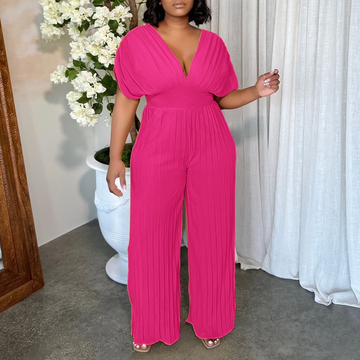 Veloura Essence Pleated Jumpsuit