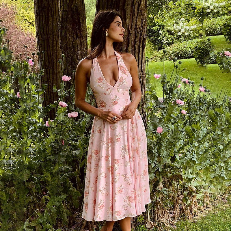 Seraphina Bloom Halter Dress