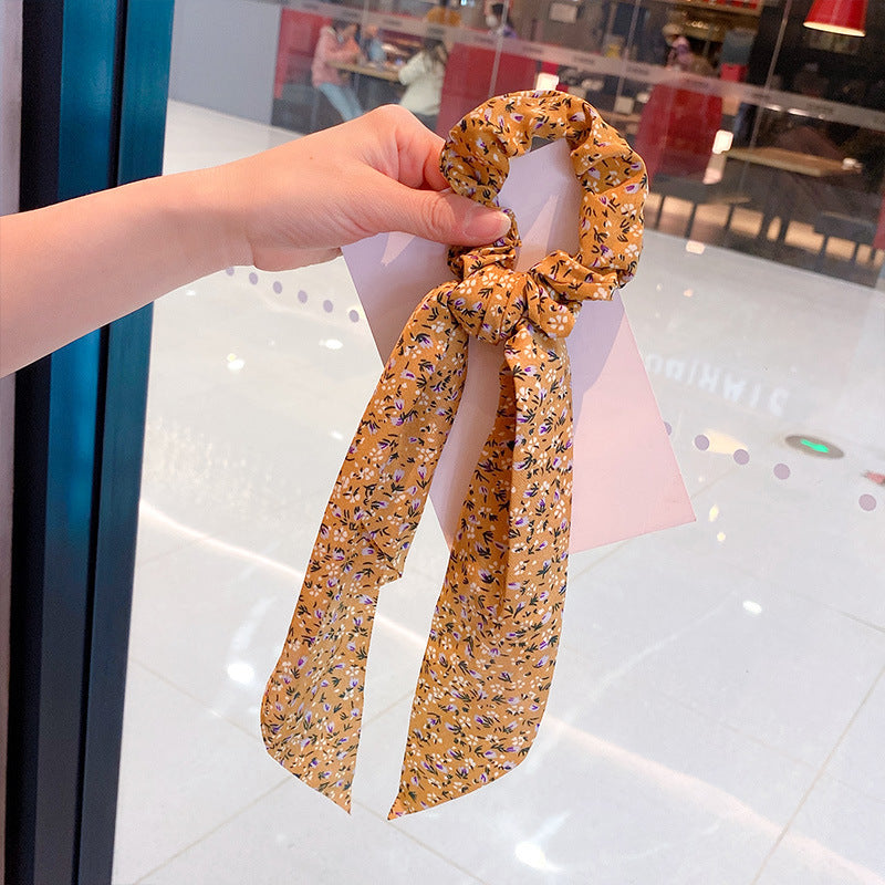 Silk Scarf Headband Women's Summer Turban Spring Tie Hair Accessories
