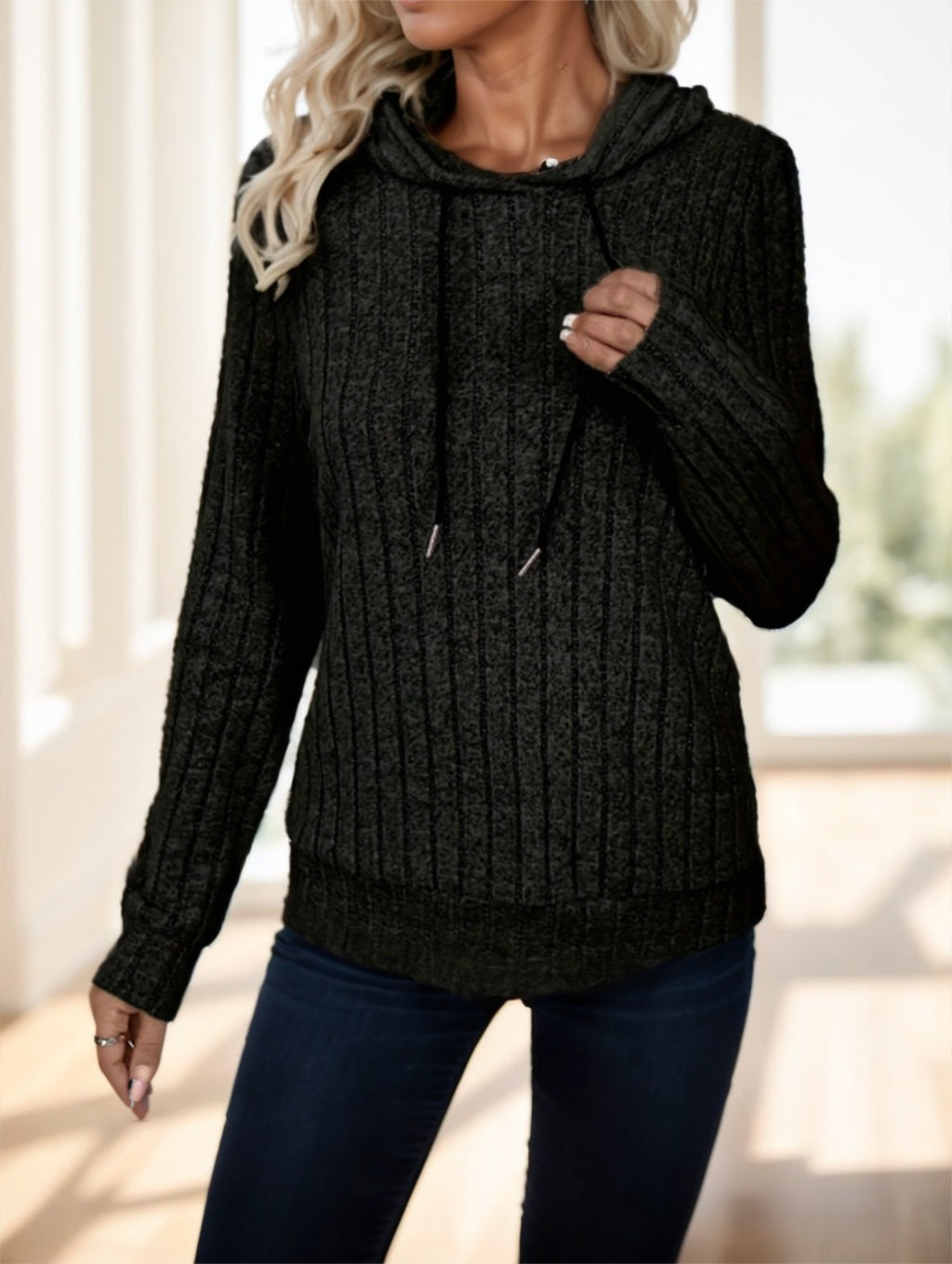 CozyFlex Ribbed Hoodie