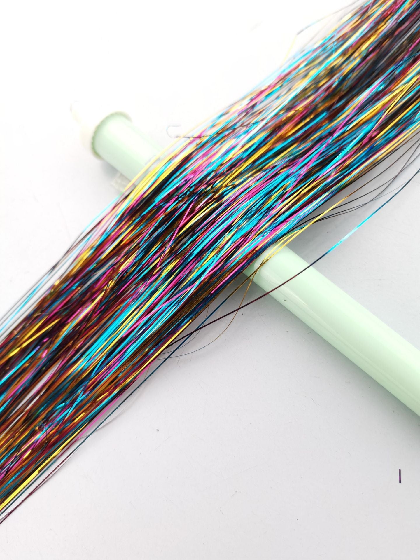 Colorful Silk Pet Silk Color Wig Set Suit
