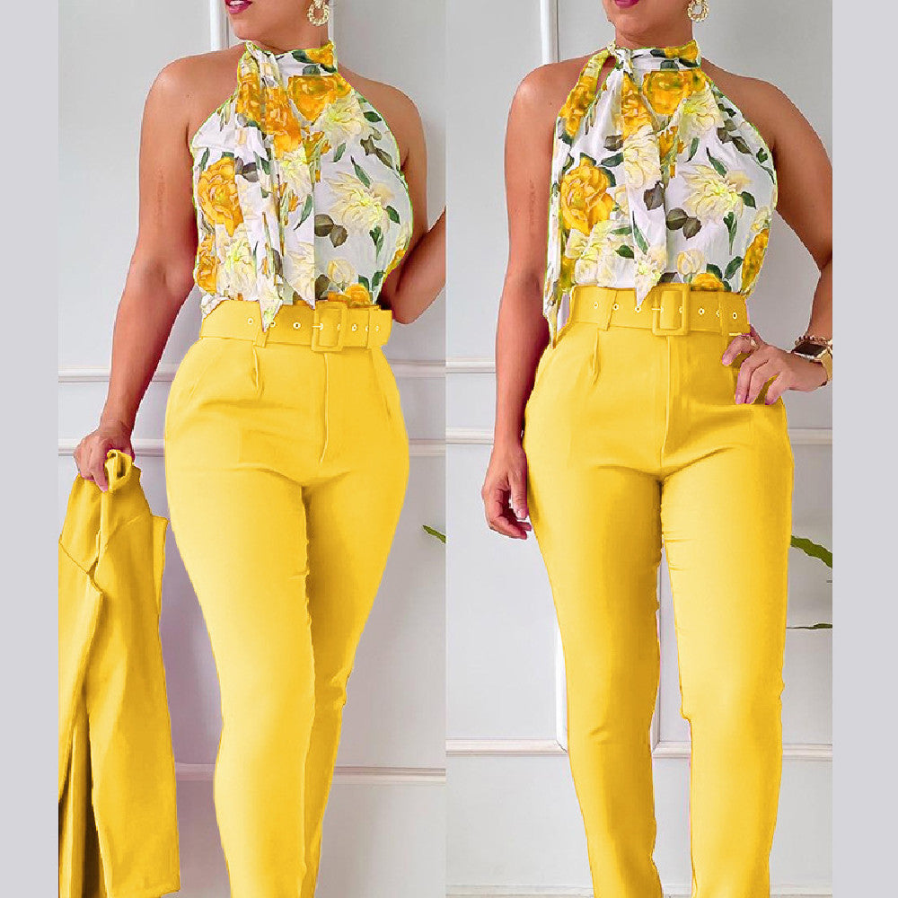 Blossom Reign Vest Ensemble