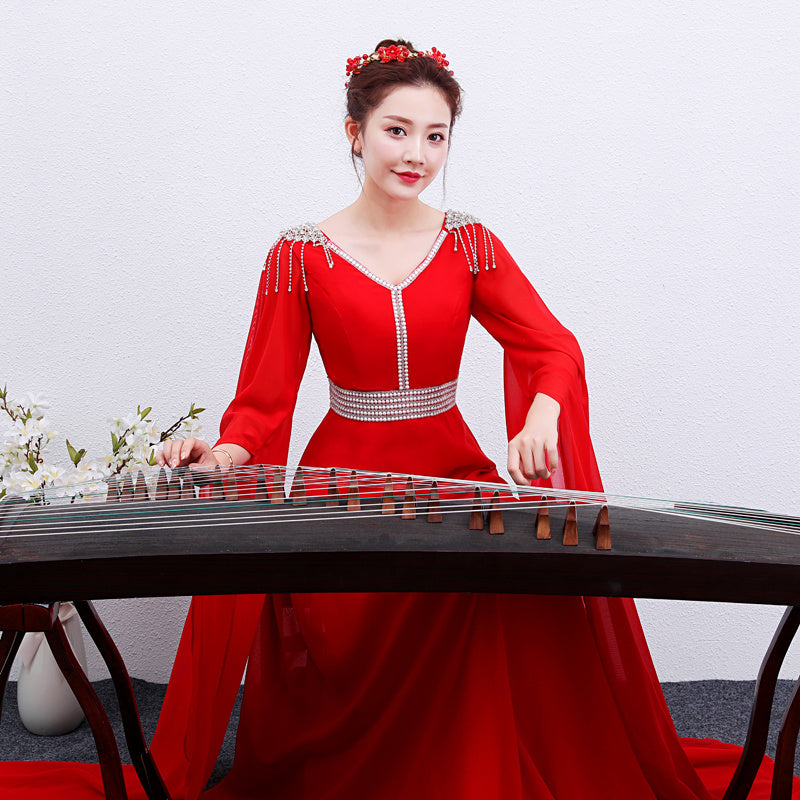 The Crimson Aria Gown