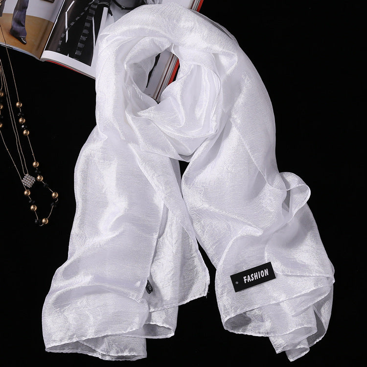 Dutch Linen Silk Scarf Seaside Sunscreen Beach Shawl