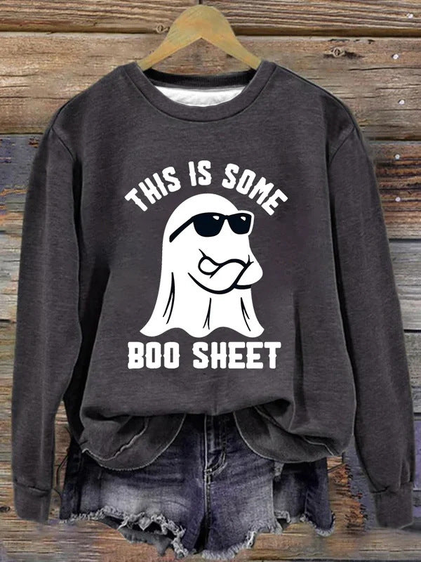 PumpkinCharm Digital Print Sweater
