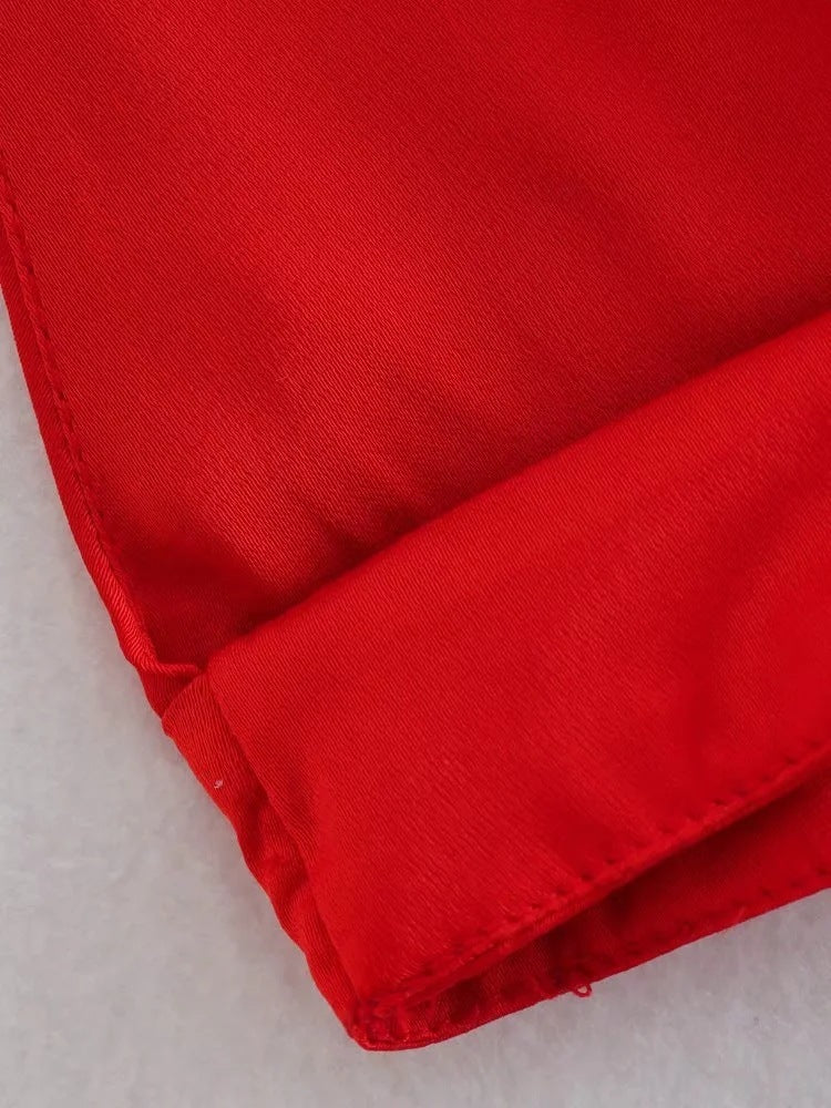 Silk Satin Texture Dress Fashionable Temperament Slim Casual Skirt