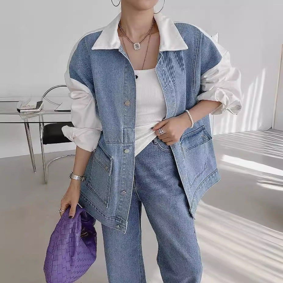 ChromaStitch Denim Baggy Coat