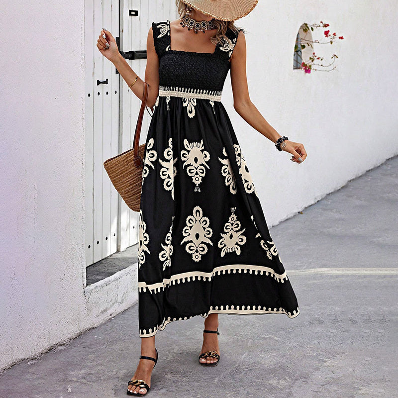 Palmera Pleat Maxi Dress