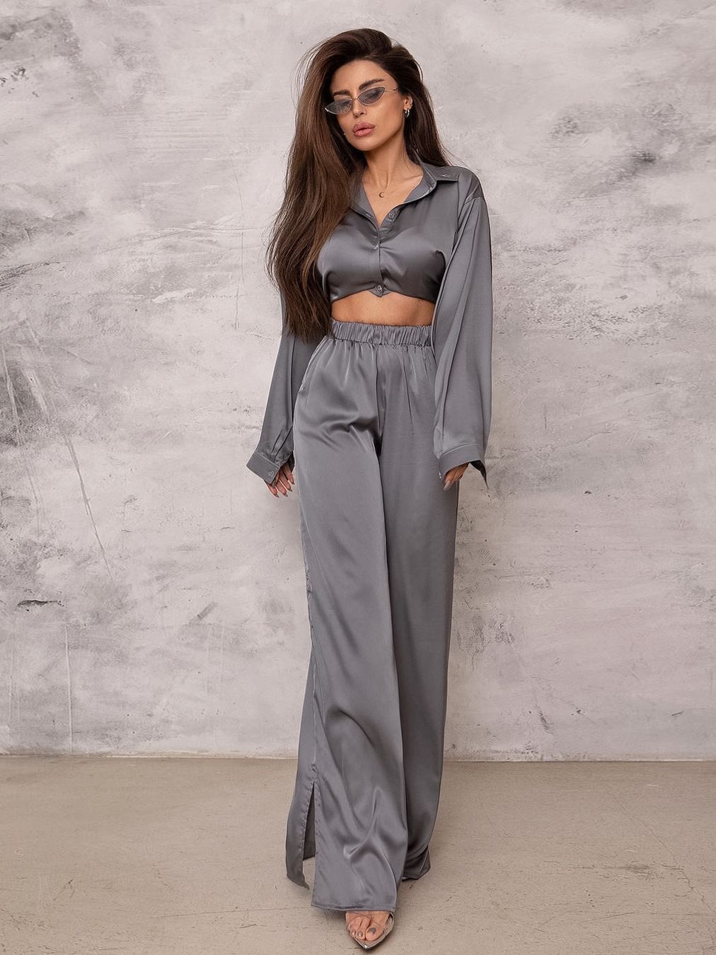 Women's Fashion Casual Ice Silk Loose Suit