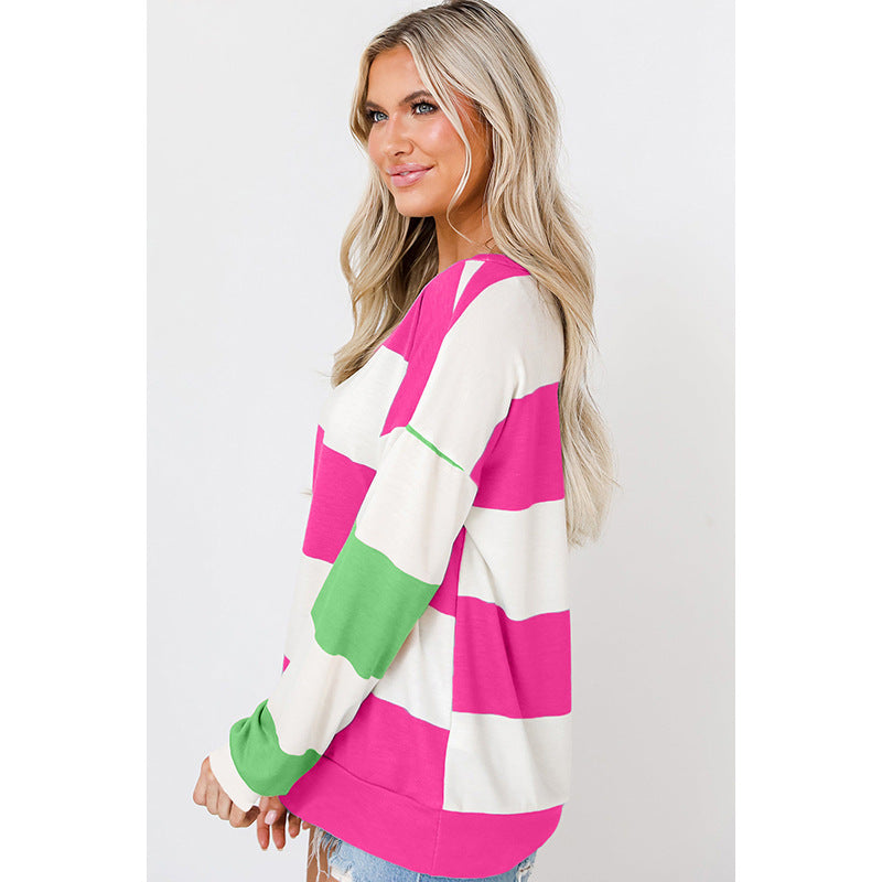 StripeCharm Patchwork Pullover