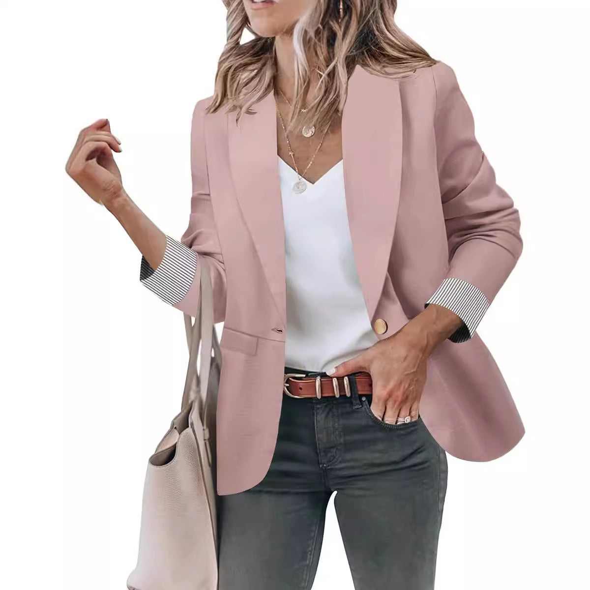 ChicCrest Buttoned Cardigan Blazer