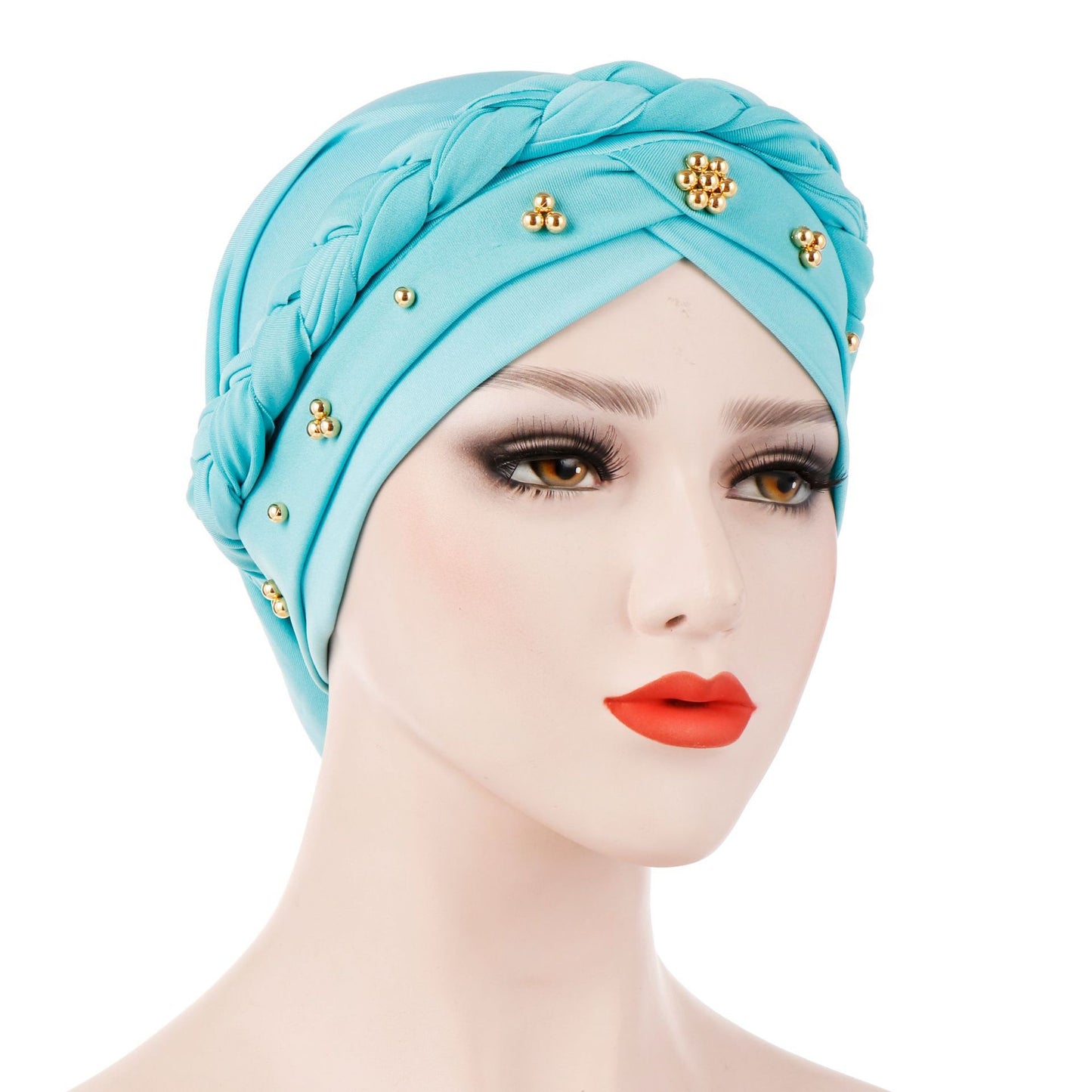 Women's Fashion Tie Dye Brushed Milk Silk Bandana Hat
