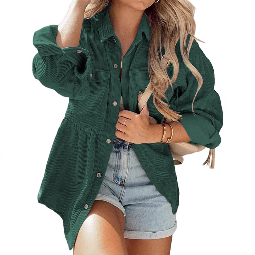 Veloura™ Pleated Corduroy Jacket
